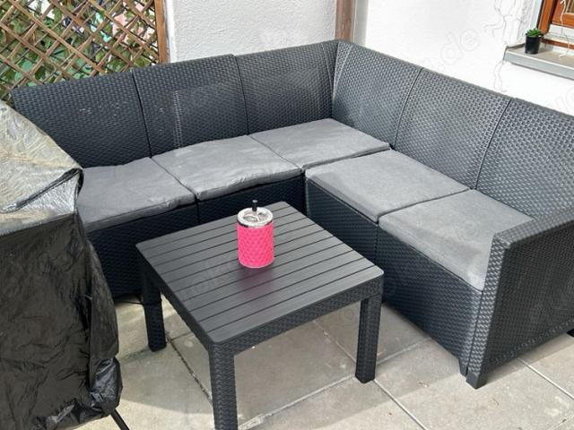 Rattan Sitzecke inkl. Tisch - 1